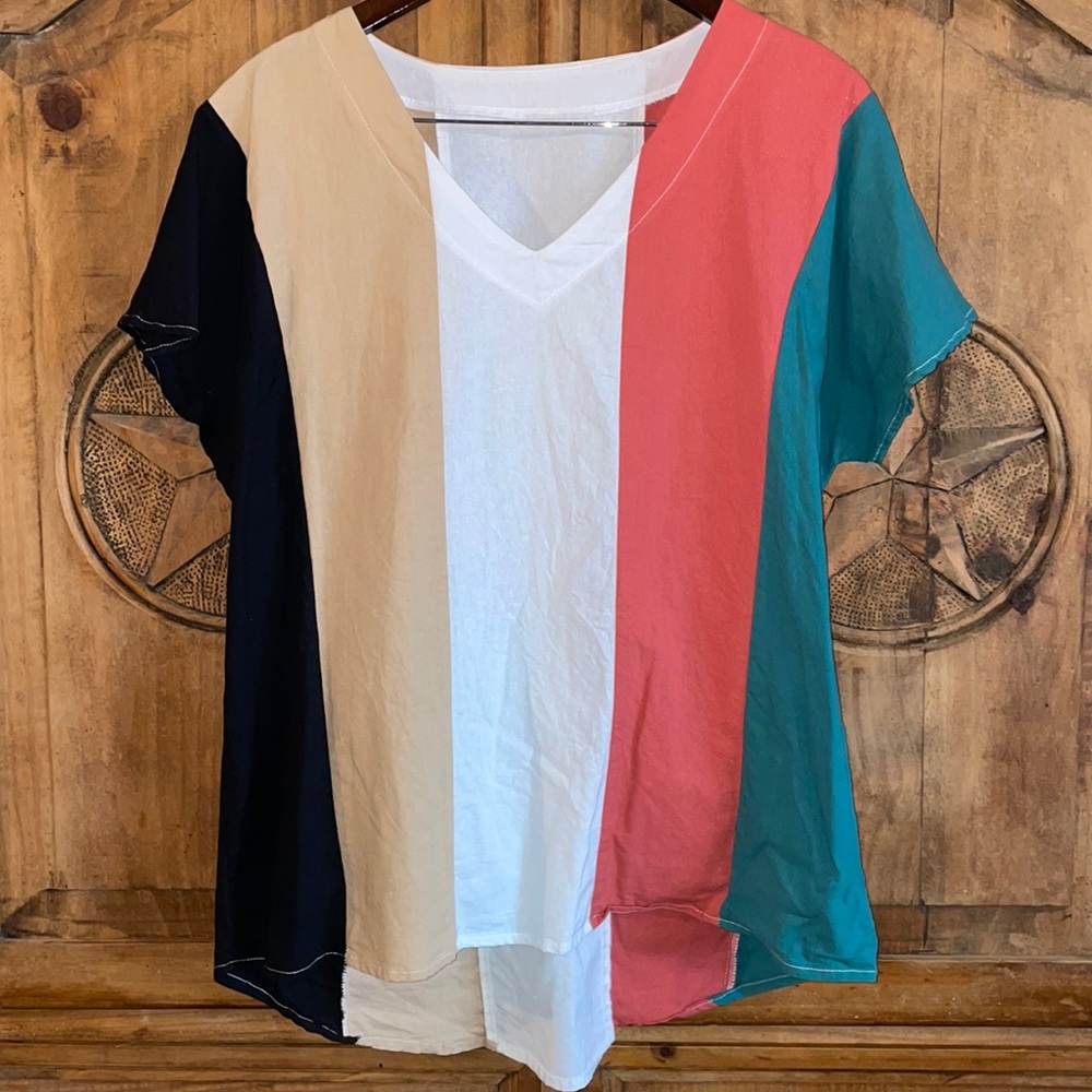XL ladies blouse short sleeve